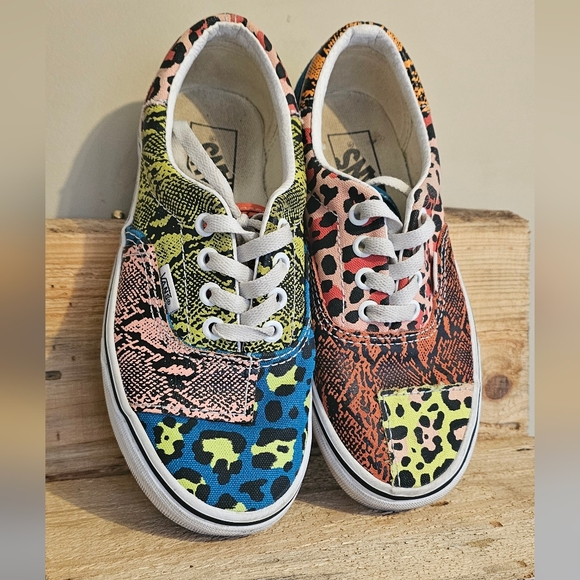 Vans Shoes - Vans Era Patchwork Leopard Snake shoes sz: M3.5 W5